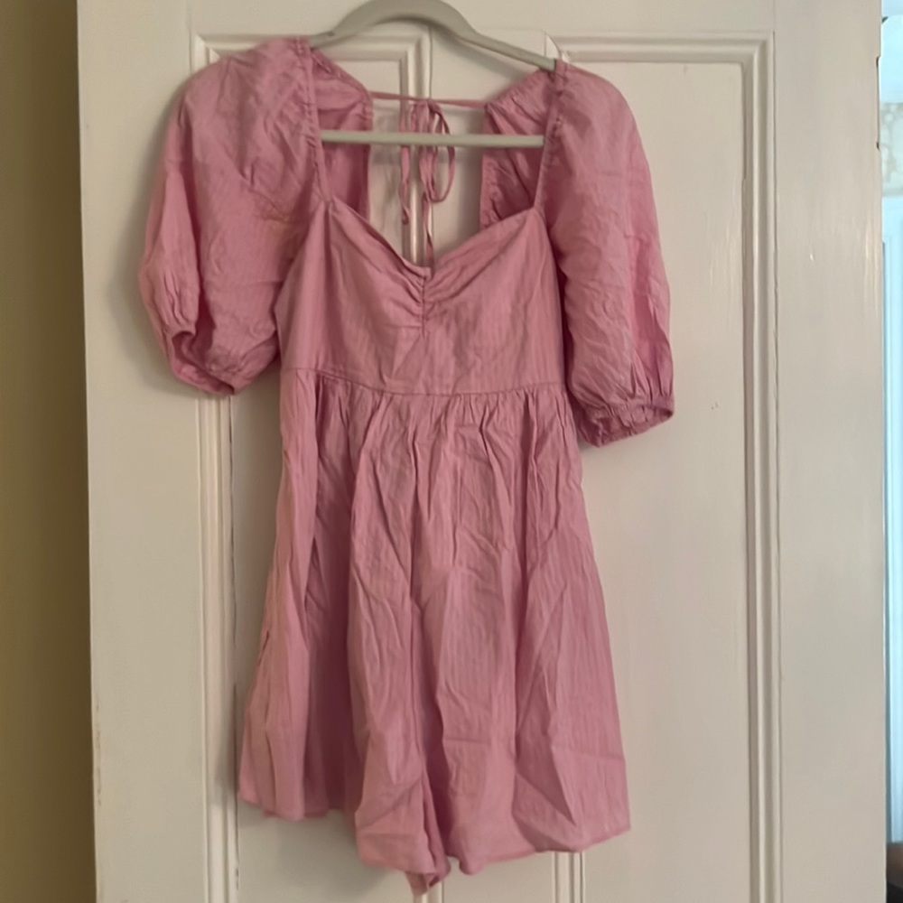 Abercrombie and fitch pink cotton dress